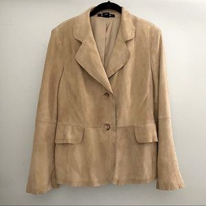 Ellen Tracy Suede Leather Jacket